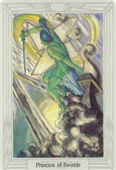 Sværdernes Prinssesse tarotkort